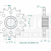 Sprockets Front (29020-17T) - Esjot