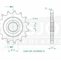 Sprockets Front (29029 - 15T) - Esjot