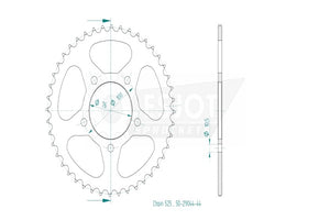 Benelli TRK 520 X Spares - Esjot Sprockets.