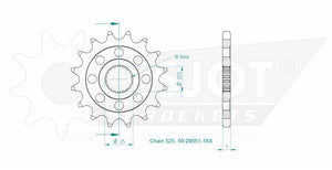 Sprockets Front (29051 - 16S) - Esjot