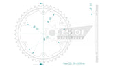 Sprockets Front (29055-44T) - Esjot
