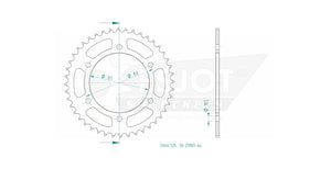 Sprockets Rear (29065-44T) - Esjot
