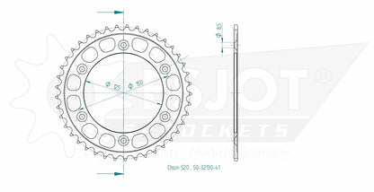 Sprockets Rear (32130-41T) - Esjot