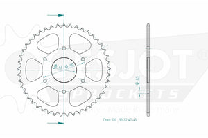 Sprockets Rear (32147-45T) - Esjot