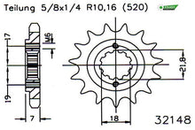 Honda CB 300R Spares - Esjot Sprockets.