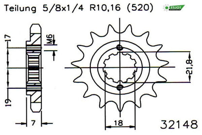 Honda CB 300R Spares - Esjot Sprockets.