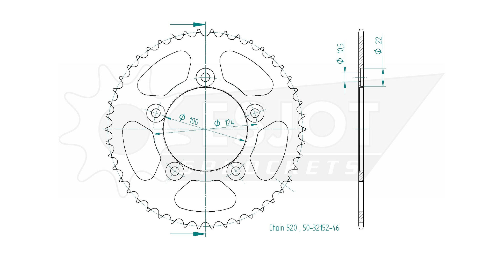Ducati Scrambler 800 Spares - Esjot Sprockets.
