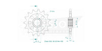 Sprockets Front (32184-15T) - Esjot (Sports)
