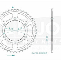 Sprockets Rear (35013-45T) - Esjot