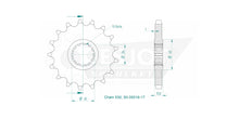 Sprockets Front (35016 - 17T) - Esjot