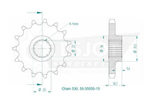 Sprockets Front (35050-15T) - Esjot
