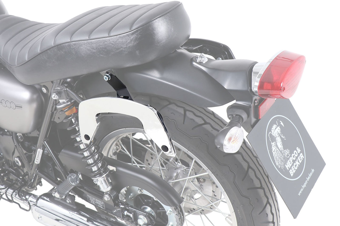 Kawasaki W800 Street/Cafe Side Carrier - C-Bow Soft Bag Carrier.