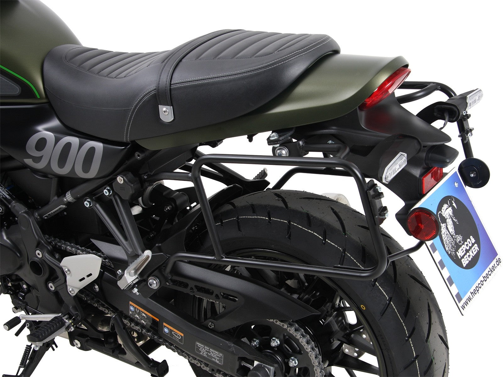 Kawasaki Z900 Cafe Luggage - Side case carrier.