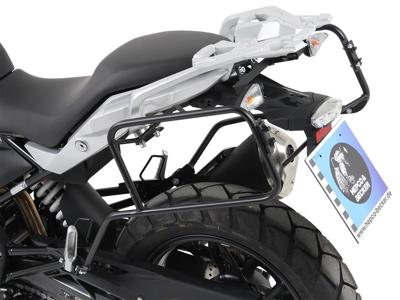 BMW G 310 GS Carrier - Sidecases - Quick Release (Black).