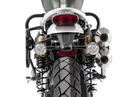 Triumph Scrambler 1200 XE  / XC Carrier - Sidecases Permanent Fixed (Left Side, Black).