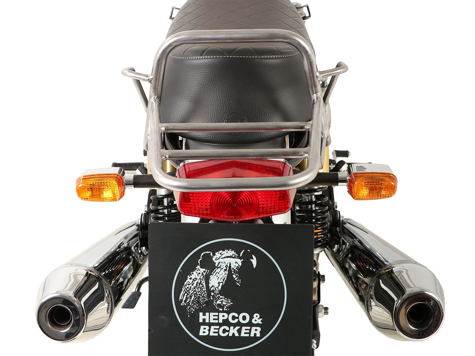 Royal Enfield Interceptor Carrier Topcase - Tubed Carrier.