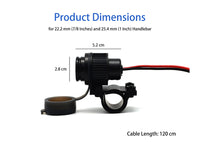 Handlebar Mounted 36W PD USB-C + QC 3.0 (Plastic)
