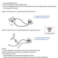 Handlebar Mounted 36W PD USB-C + QC 3.0 (Plastic)