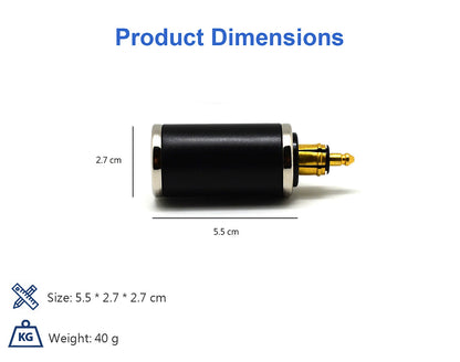 DIN (Hella) to 36W PD USB-C + QC 3.0 (STRAIGHT)