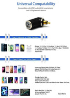 DIN (Hella) to 36W PD USB-C + QC 3.0 (ANGLED)

