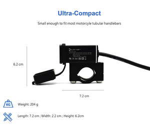 Handlebar Mounted 36W PD USB-C + QC 3.0 (Aluminium)