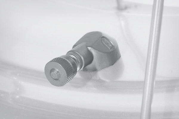 Tyre pressure Valve 90° stem adapter ( aluminium).