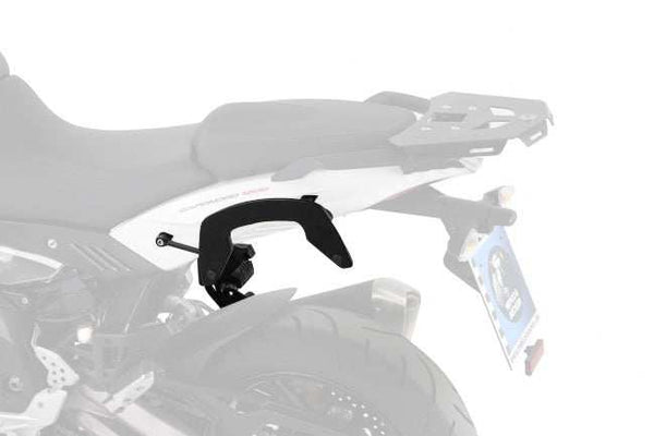 Aprilia Caponord 1200 C-Bow sidecases carrier by Hepco Becker.