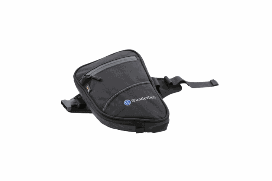Black leg pouch bag by Wunderlich, water-resistant, adjustable fit for thigh, made of durable CORDURA.