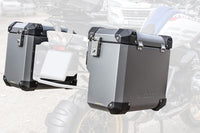 Bumot Luggage - Side case Only - EVO Defender (Black, Aluminium & Grey).

