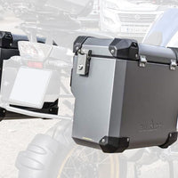 Bumot Luggage - Side case Only - EVO Defender (Black, Aluminium & Grey).