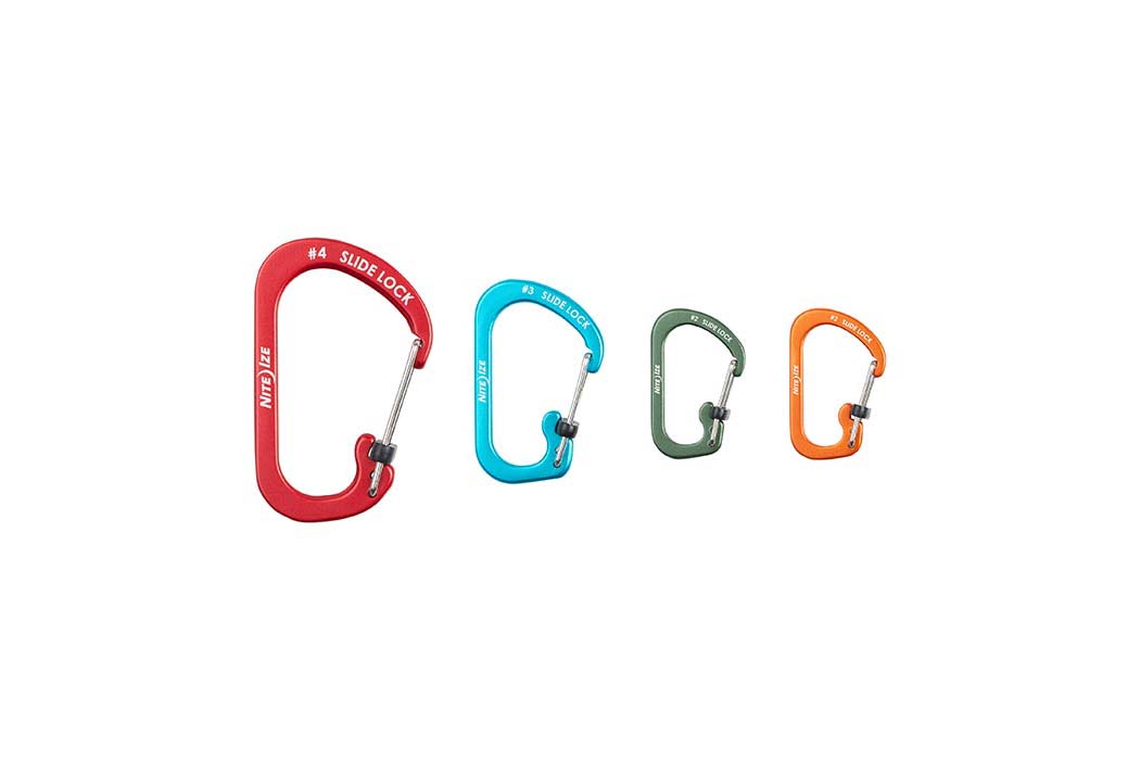 Carabiner with Slide Lock (Set of 3)