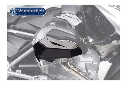 BMW R Series Protection valve cover and cylinder guard, robust anodized aluminum design for impact protection and durability.