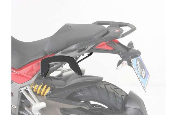 C-Bow Carrier Sidecases for Ducati Multistrada 1200S, shown installed on bike seat.