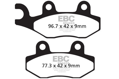Brakes - FA228HH Fully Sintered- EBC
