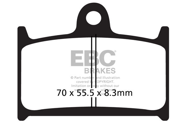 Brakes - FA236HH Fully Sintered  - EBC (2 Set Front)