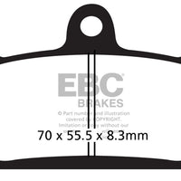 Brakes - FA236HH Fully Sintered  - EBC (2 Set Front)