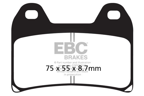Brakes - FA244V  Semi Sintered - EBC (1 Set Front)