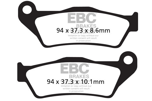 Brakes - FA363HH Fully Sintered (Rear) - EBC