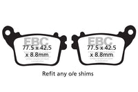 Brakes - FA436HH Fully Sintered - EBC (Rear)
