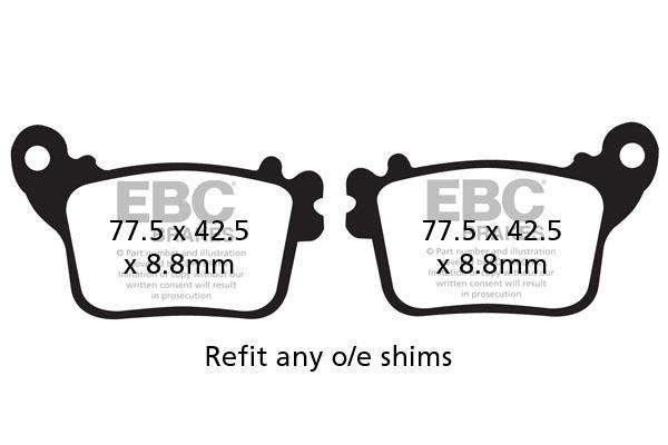 Brakes - FA436 Organic - EBC (Rear)