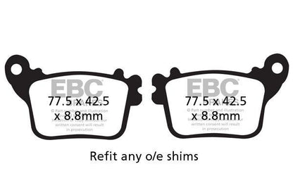 Brakes - FA436 Organic - EBC (Rear)