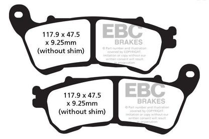 Brakes -  FA640HH Fully Sintered- EBC (Front)