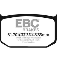 Brakes - FA698 Organic - EBC (Rear)