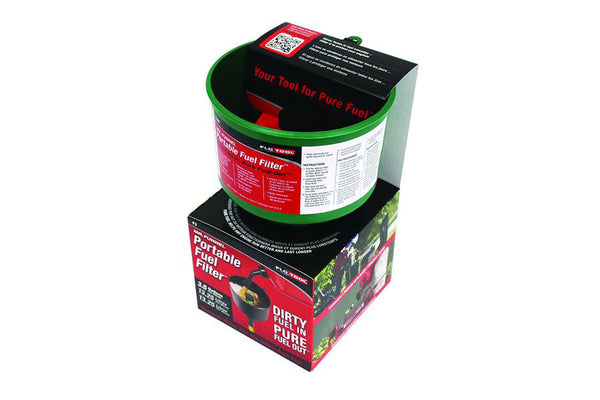 Fuel Filter & Cleaner Funnel by Flo Tool USA for engines, portable and efficient.