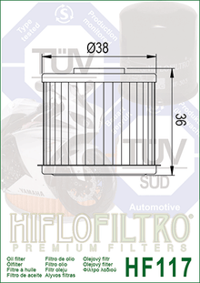 Transmission Filter 117 by HI FLO.