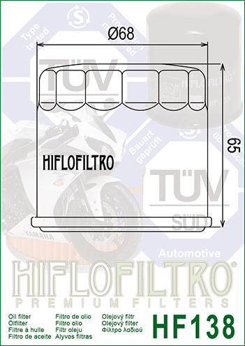 Oil Filter 138 by HI FLO.
