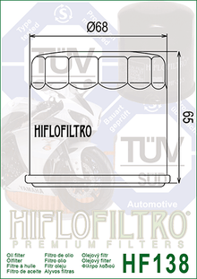 Oil Filter 138 by HI FLO.