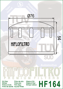 Oil Filter 164 - Hiflo