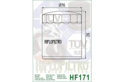 Oil Filter 171 - Hiflo (Chrome)