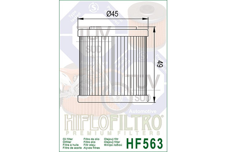 OIL Filter 563 - Hiflo